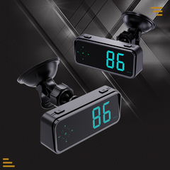 Digital GPS Speedometer New HUD Car Head Up Display LCD Display with MPH/KMH Digital Speed Compass for All Vehicle 7 Colors switch to your favorite color